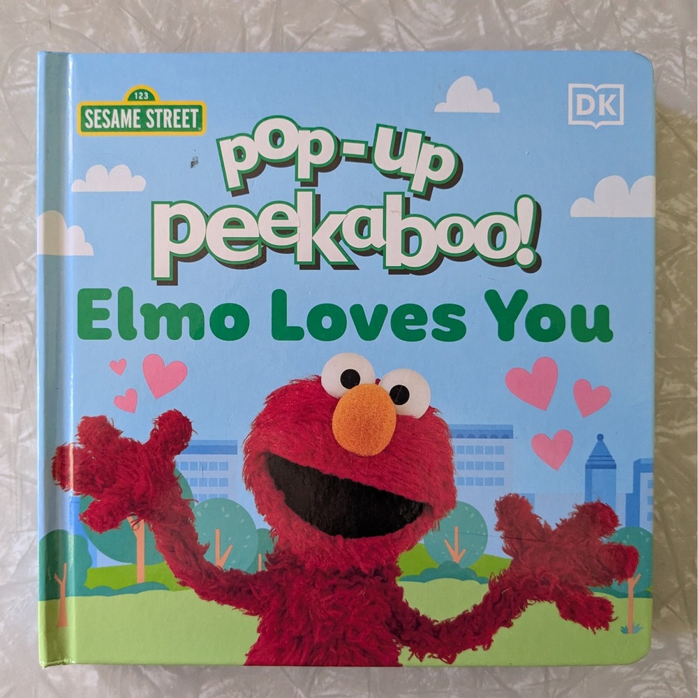 Sesame Street Pop-Up Peekaboo Elmo Loves You DK Board Book